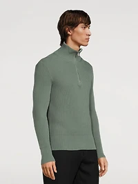 Cotton Half-Zip Sweater