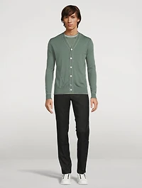 Cotton V-Neck Cardigan