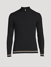 Cotton Half-Zip Sweater