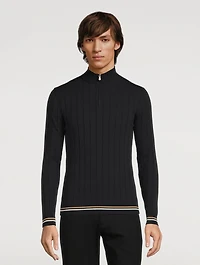 Cotton Half-Zip Sweater