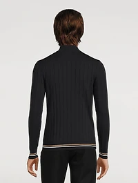 Cotton Half-Zip Sweater