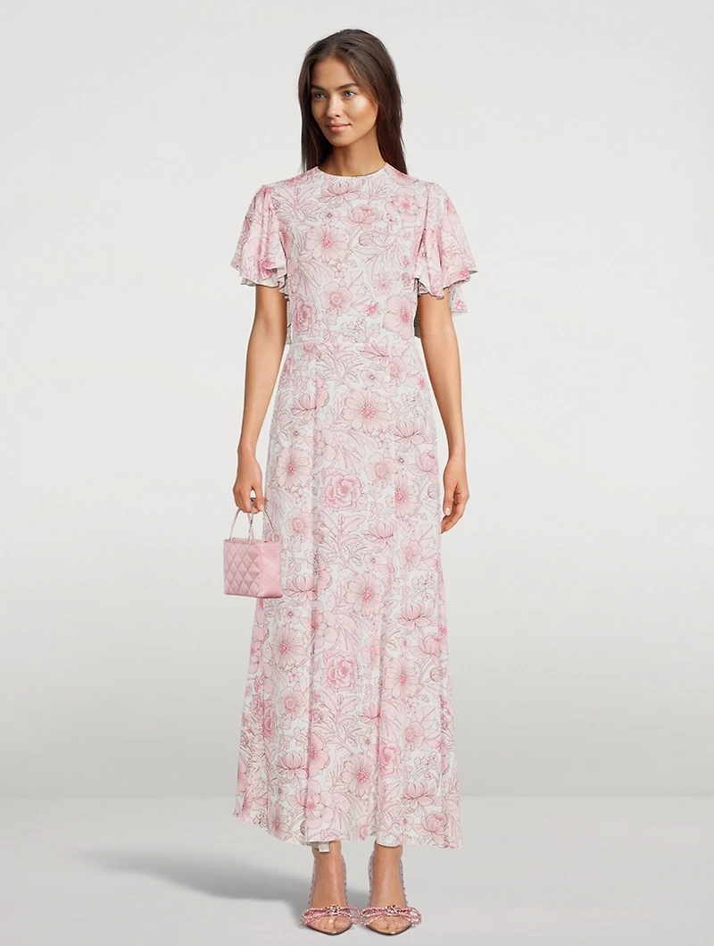 The Light Sleeper Dress Maxi Floral Print