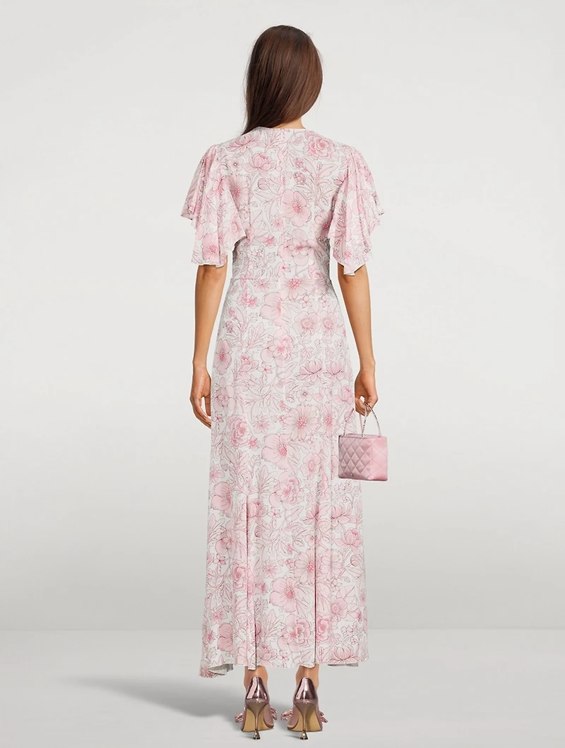 The Light Sleeper Dress Maxi Floral Print