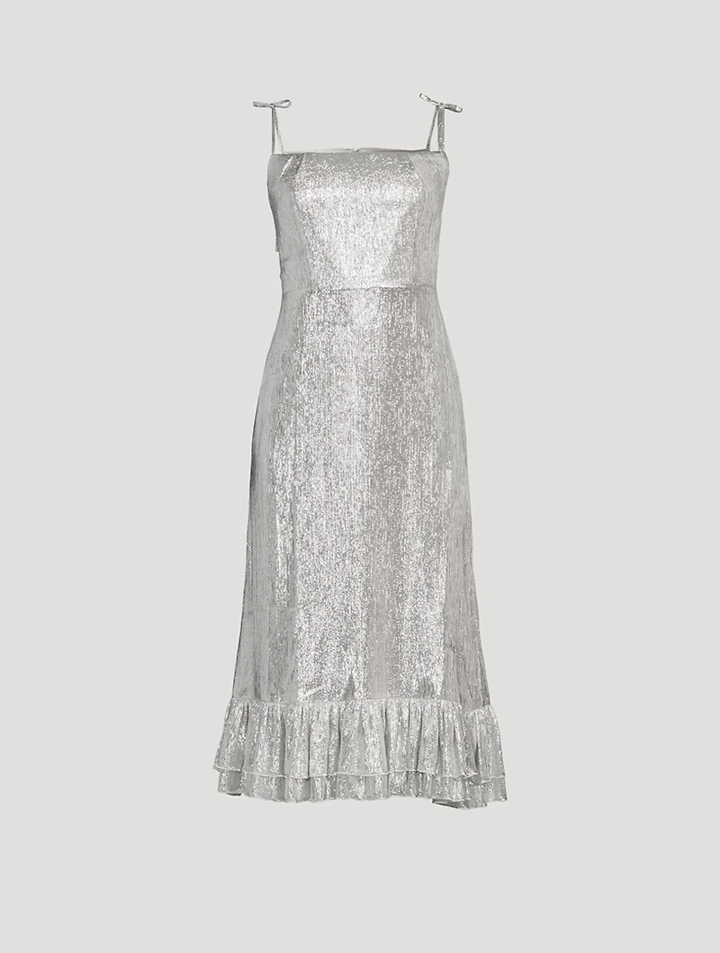 The Midnight Garden Lamé Gown