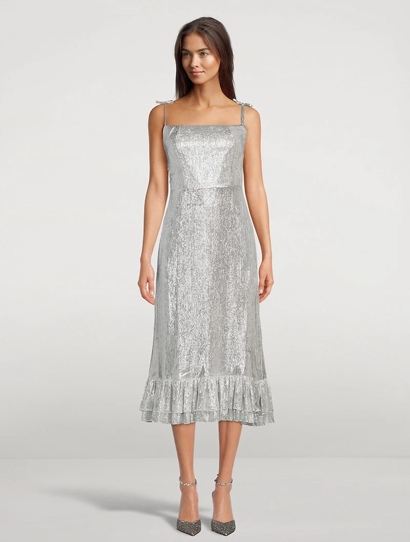 The Midnight Garden Lamé Gown