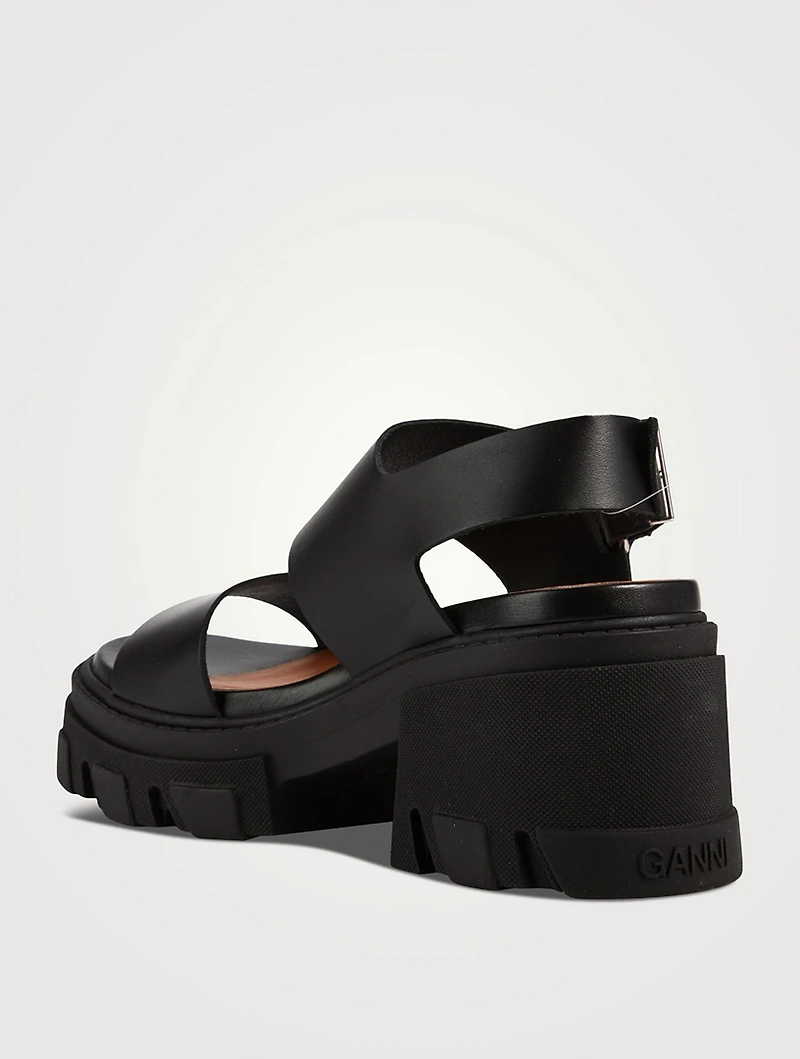 Leather Slingback Sandals