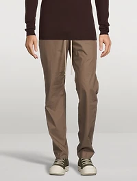 Cotton Slim-Fit Drawstring Pants
