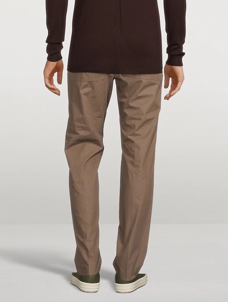 Cotton Slim-Fit Drawstring Pants