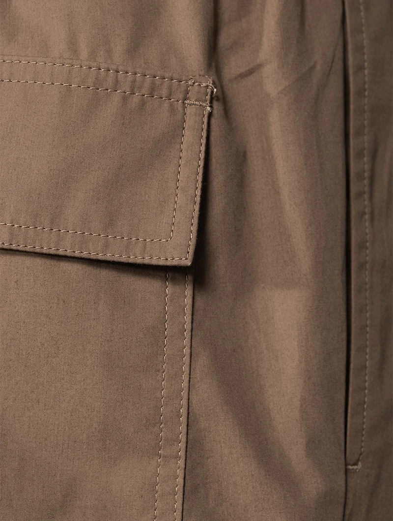 Cotton Slim-Fit Drawstring Pants