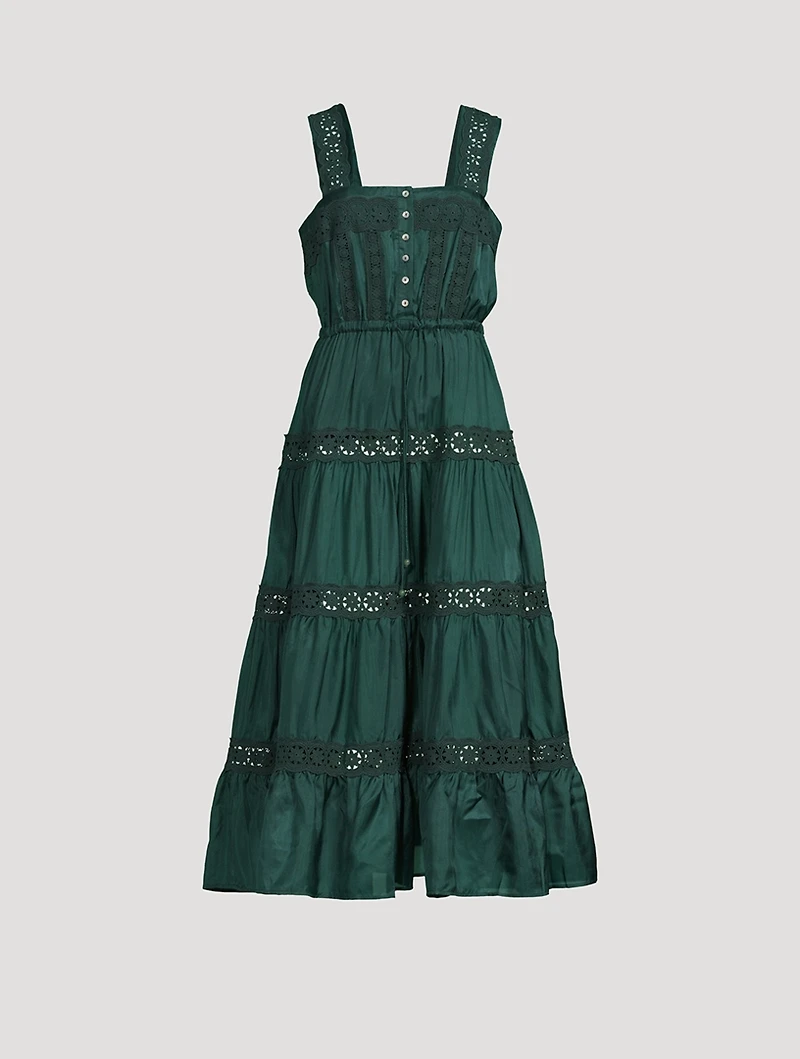 Xylo Silk Midi Dress