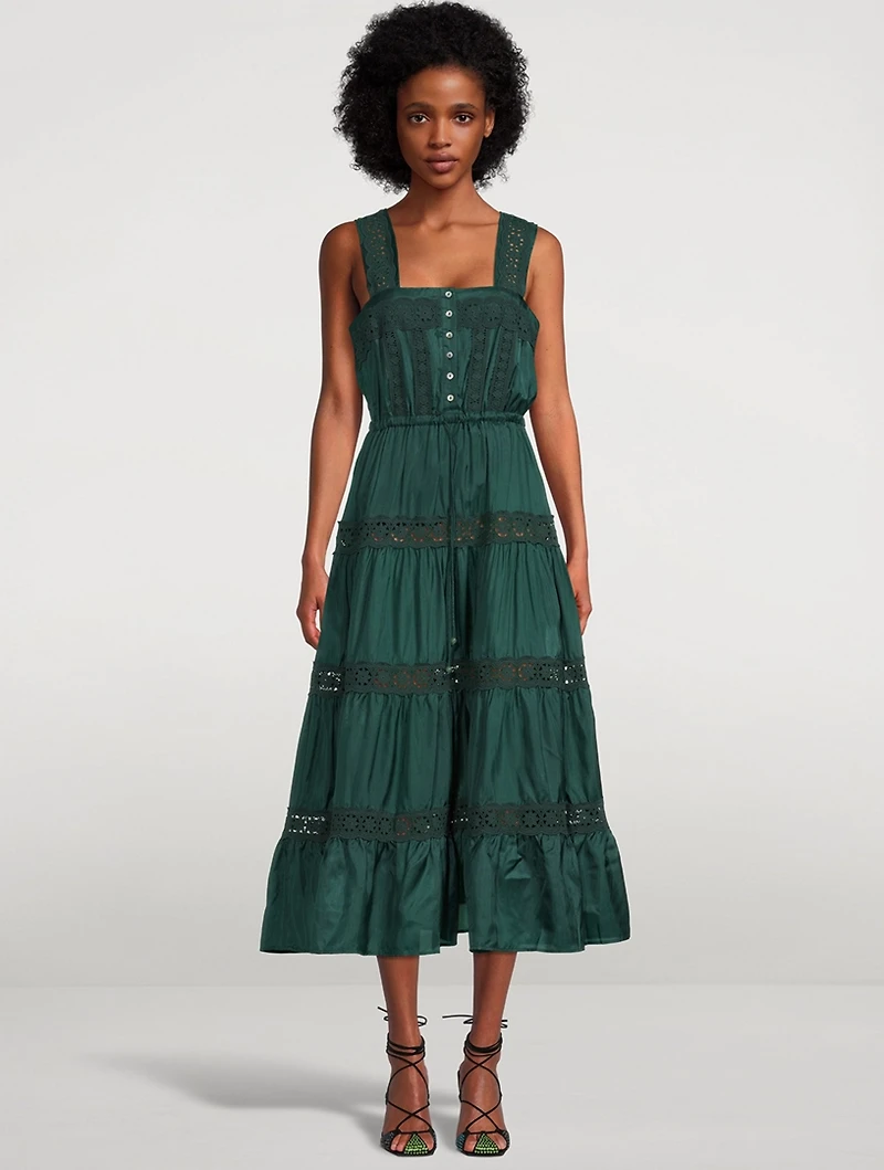 Xylo Silk Midi Dress