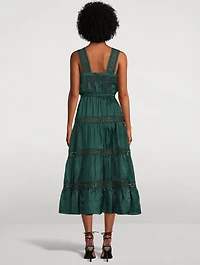 Xylo Silk Midi Dress