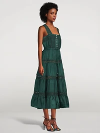 Xylo Silk Midi Dress