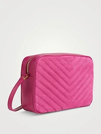 Lou YSL Monogram Suede Camera Bag