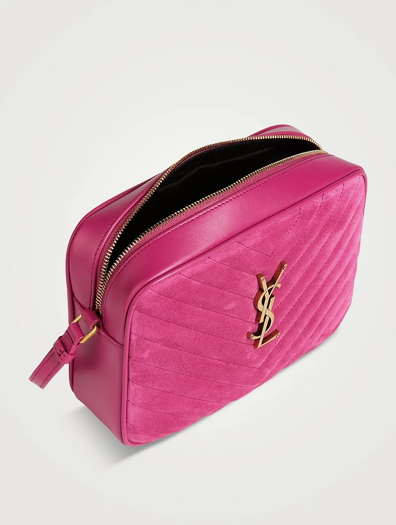 Lou YSL Monogram Suede Camera Bag