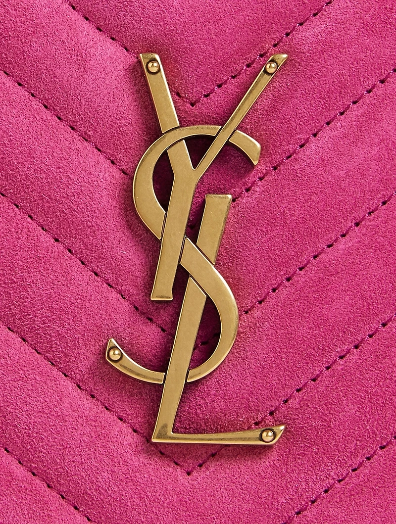 Lou YSL Monogram Suede Camera Bag