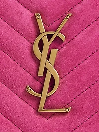 Lou YSL Monogram Suede Camera Bag