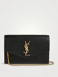 Uptown YSL Monogram Leather Clutch Bag