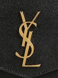 Uptown YSL Monogram Leather Clutch Bag