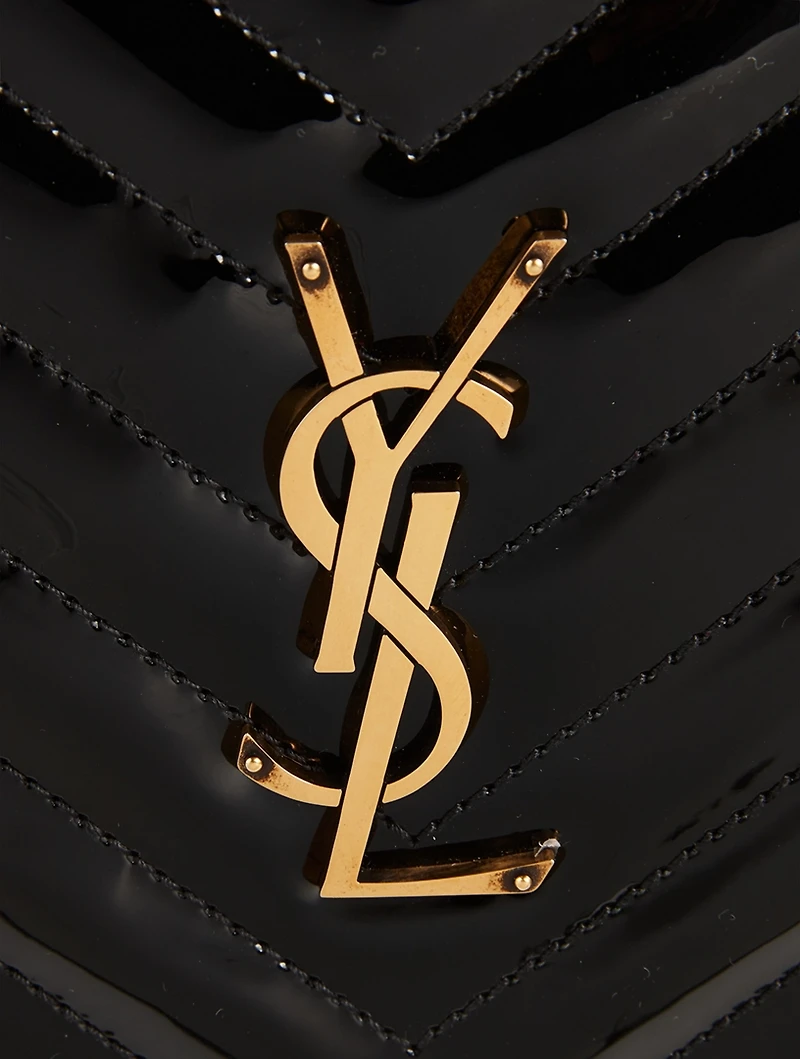 Vinyle Patent Leather Round Crossbody Bag