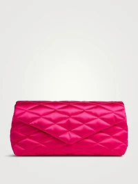 Sade Puffer Satin Clutch