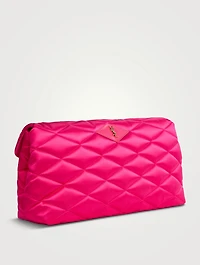 Sade Puffer Satin Clutch