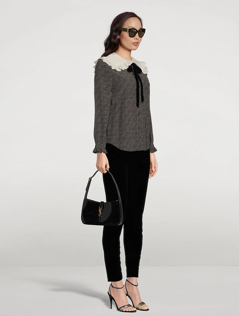 Le 5 À 7 Patent Leather Shoulder Bag