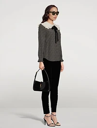 Le 5 À 7 Patent Leather Shoulder Bag