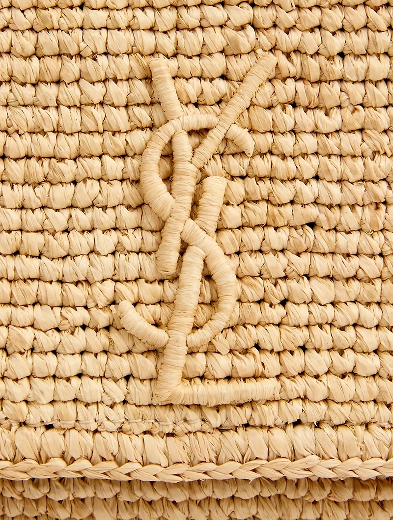 Medium Kate YSL Monogram Raffia Chain Bag