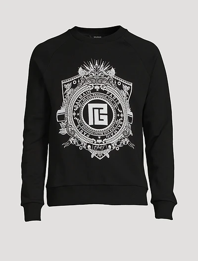 Cotton Embroidered Logo Sweatshirt
