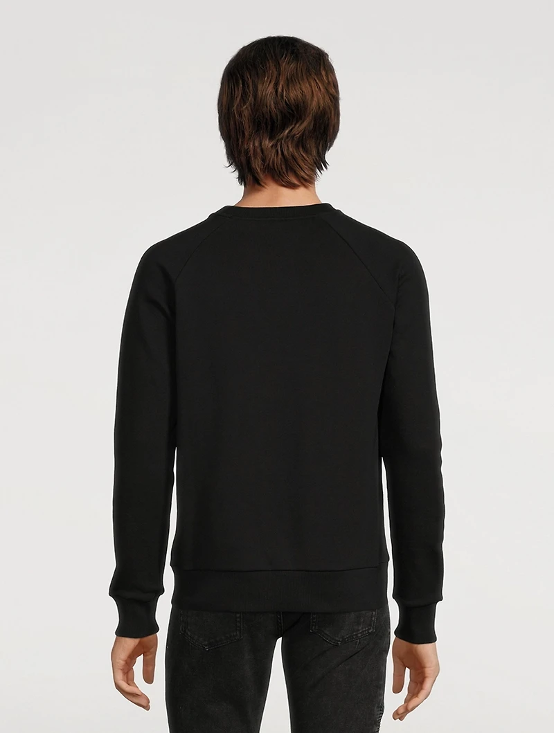 Cotton Embroidered Logo Sweatshirt