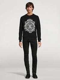 Cotton Embroidered Logo Sweatshirt