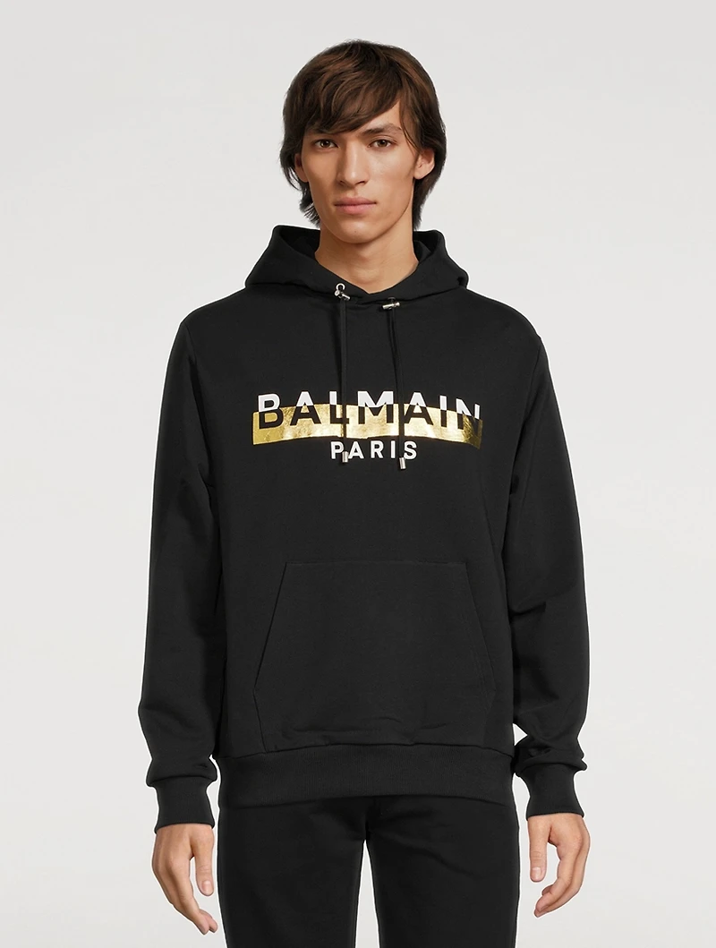 Cotton Foil Logo Hoodie