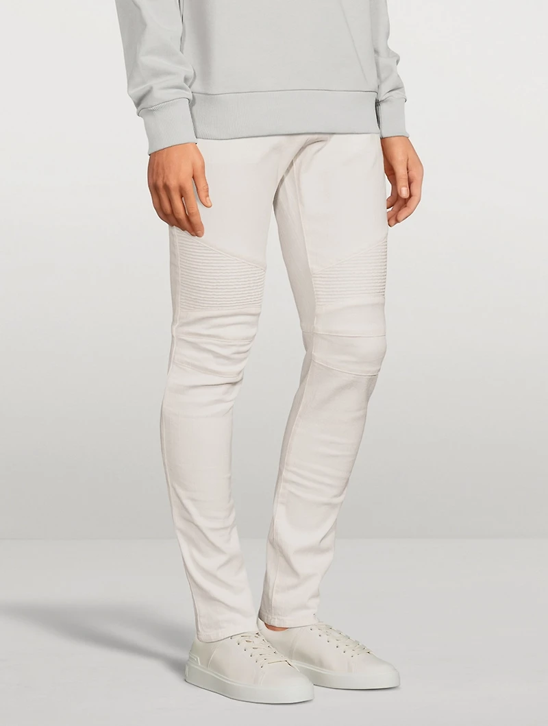Ribbed Slim-Fit Jeans