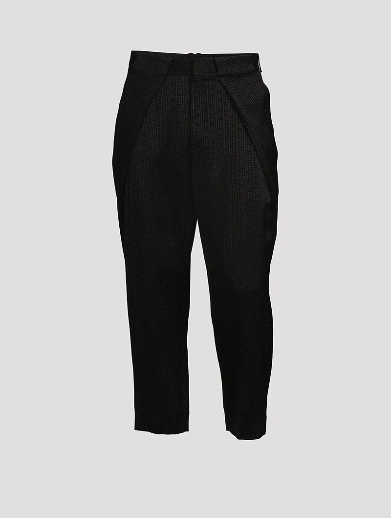 Mini Monogram Draped Pants
