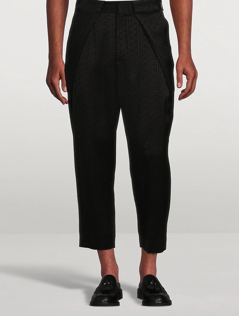Mini Monogram Draped Pants