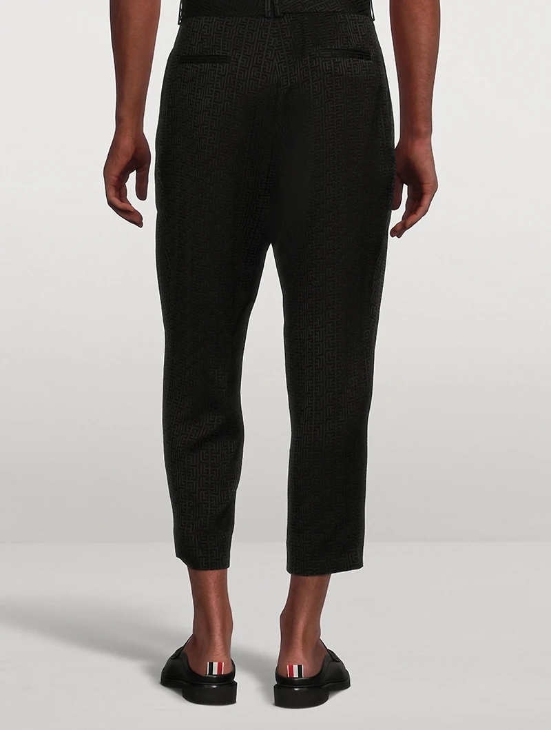 Mini Monogram Draped Pants