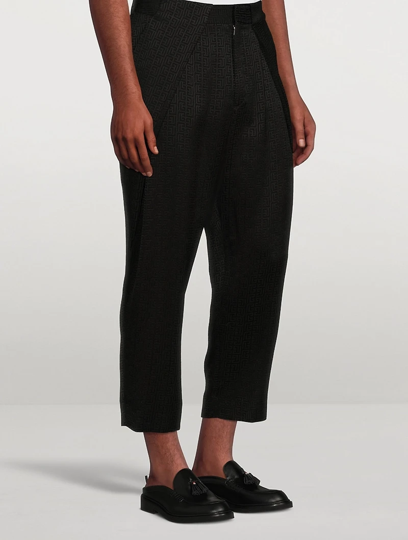 Mini Monogram Draped Pants