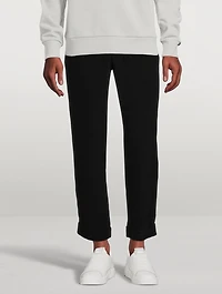 Crepe Straight-Leg Pants