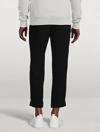 Crepe Straight-Leg Pants