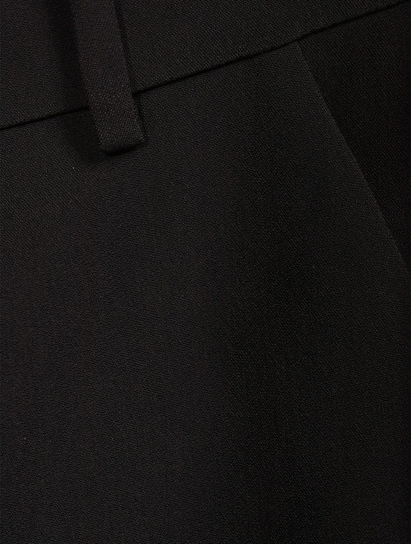 Crepe Straight-Leg Pants