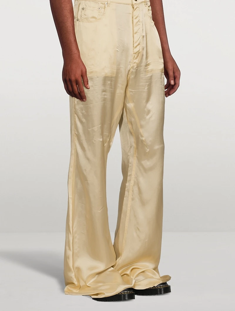 Bolan Glossy Twill Bootcut Pants