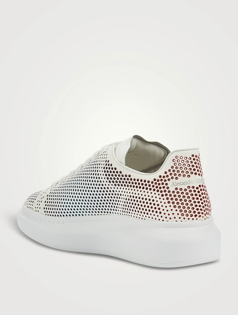Oversized Perforated Leather Sneakers