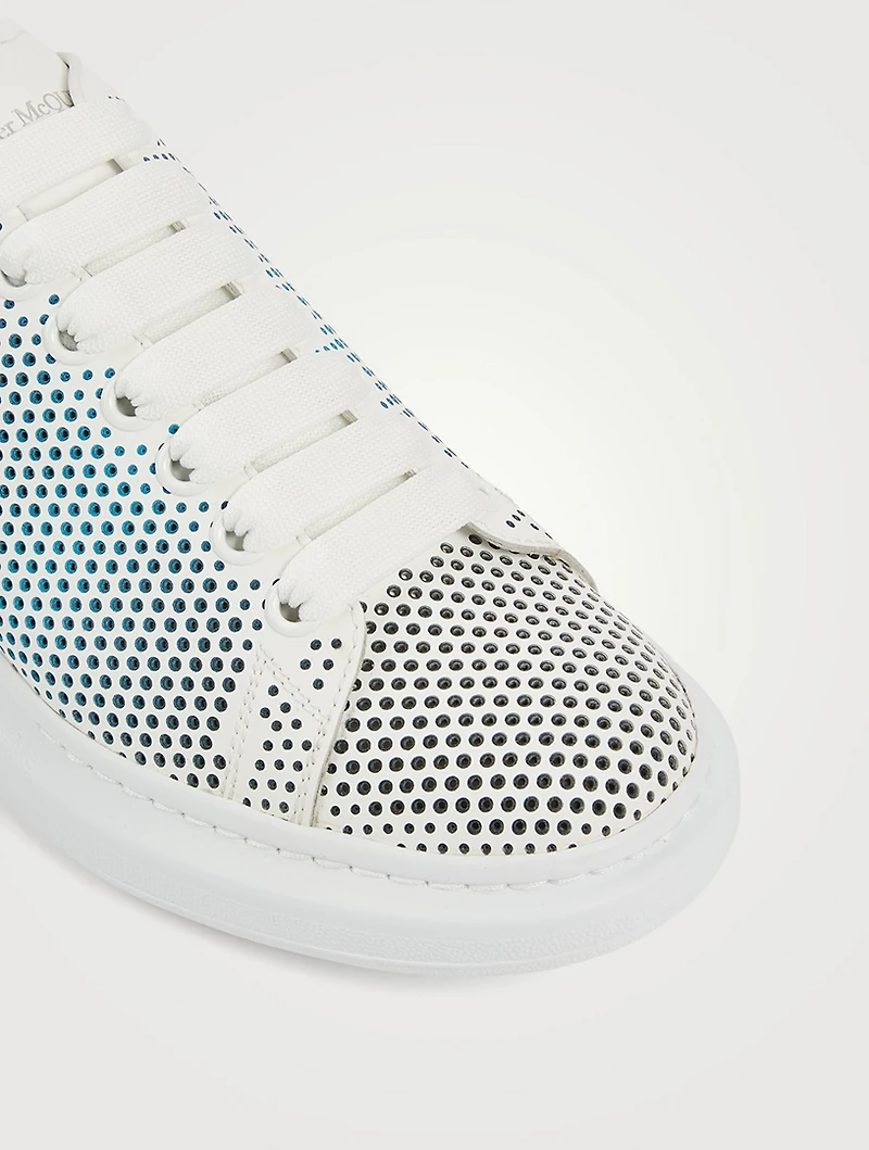 Oversized Perforated Leather Sneakers