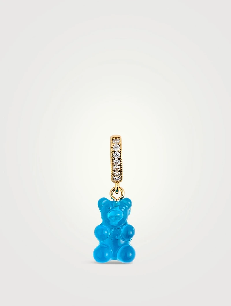 Nostalgia Bear Pavé Connector Pendant