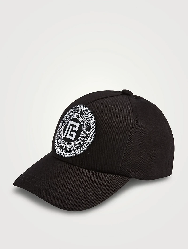 Monogram Badge Baseball Cap