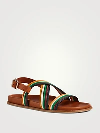 Kacey Leather Slingback Sandals