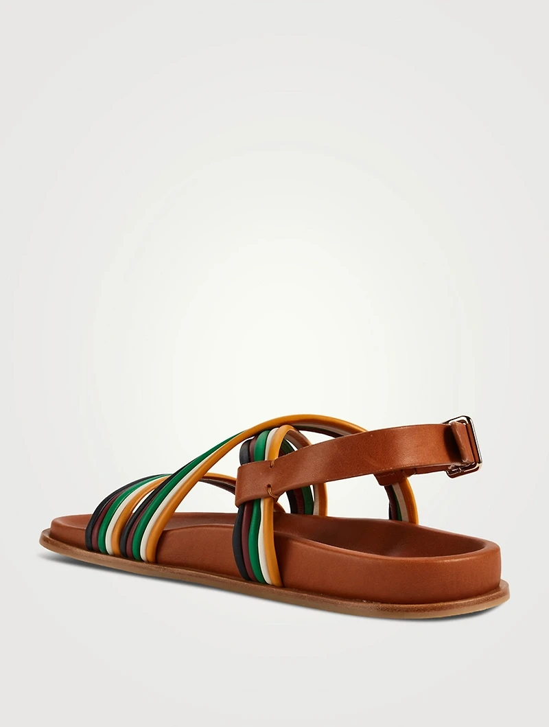 Kacey Leather Slingback Sandals