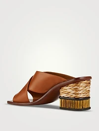 Laia Leather Mules
