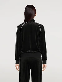 Sarah Velvet Zip Sweatshirt
